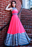 Flared pink gown